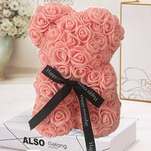 Load image into Gallery viewer, Rose Flower Bear
